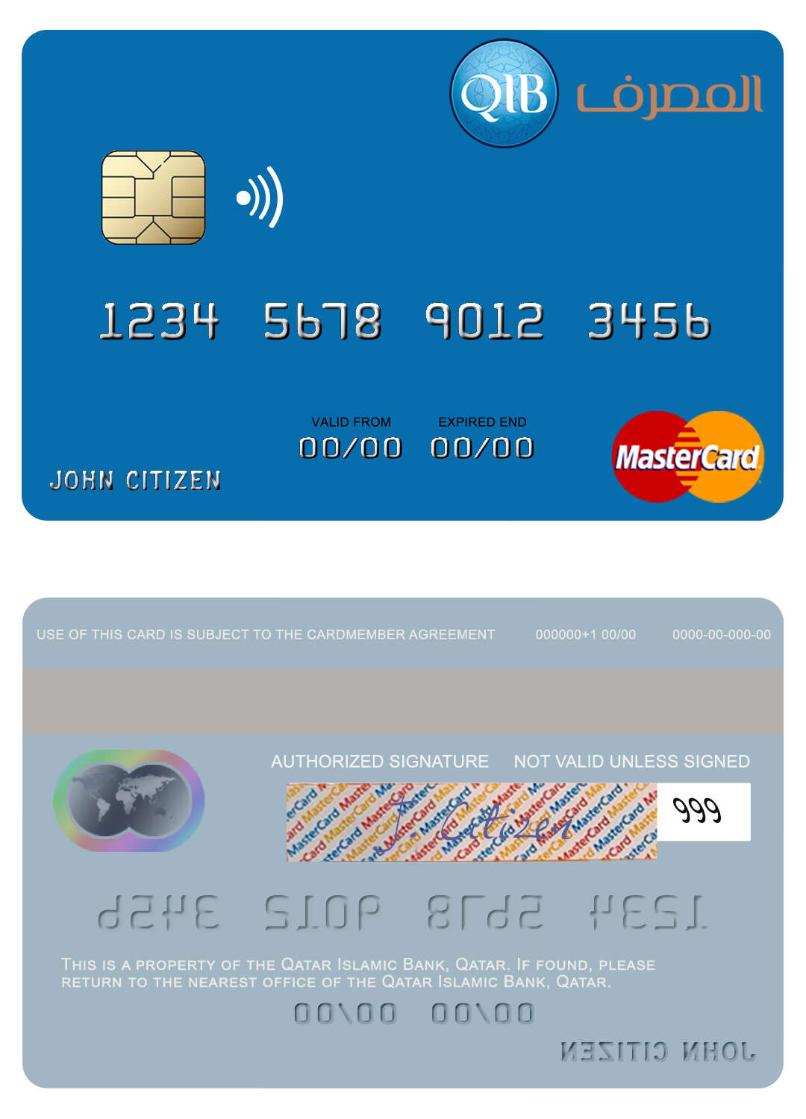 Qatar Islamic Bank mastercard